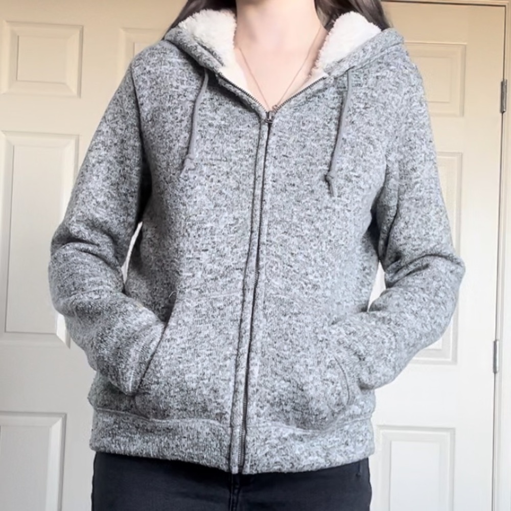 Aeropostale Soft Faux Fur Lined Jacket